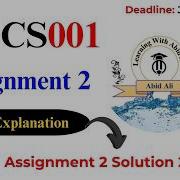 CS001 Assignment 2 Solution 2026 CS001 Assignment 2 2026 CS001 Assignment 2