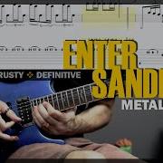 Enter Sandman Guitar Cover Tab Solo Lesson Intro Riff Backing Track With Vocals METALLICA