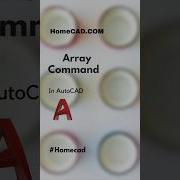 Array Command In AutoCAD Homecad Shorts Autocad Tutorial Youtubeshorts Reels