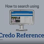 Searching Credo Reference