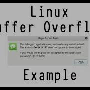Linux Buffer Overflow Example