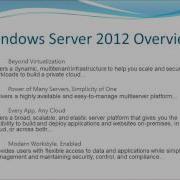 Windows Server 2012 Overview