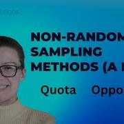 Non Random Sampling Methods A Level ExamSolutions