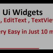 Android UI Widgets TextView Button EditText Etc Part 2 Android Basics Hindi CodeTech Sahil