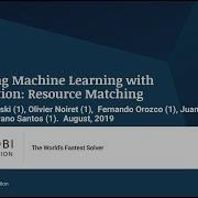 Integrating Machine Learning With Mathematical Optimization Resource Matching