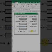 Data Form With Submit Button Excel Tutorials Excel Exceltips Exceltutorials