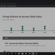 Using Python To Access Web Data Week 5 Quiz Answer Coursera