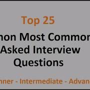 Python Most Commonly Asked Interview Questions Top 25