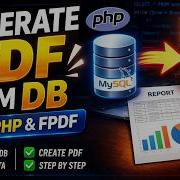 Generate PDF From Database Using PHP FPDF Tutorial