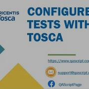 Tosca Tutorial Lesson 156 Test Configuration Parameters Project Configurations