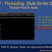 ThreadPool Task Part 5 Queued Thread Pool Tasks C Advanced 232