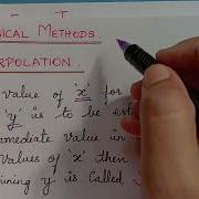 Interpolation Introduction Methods Of Interpolation Numerical Methods