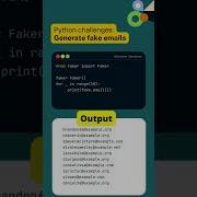Python Challenges Generate Fake Emails