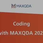 Coding With MAXQDA 2022
