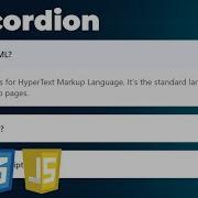 Simple Accordion FAQ UI HTML CSS JavaScript Tutorial