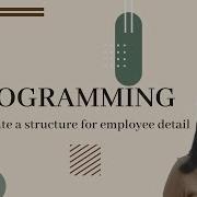C Program To Create A Structure For Employee Details C Programming PCE Prof Florence Simon