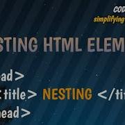 NESTING HTML ELEMENTS