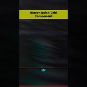 Blazor Quick Grid Component Blazor Dotnetcore