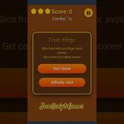 I Develop Fruits Ninja Complete Edition JavaScript Games Vivzon