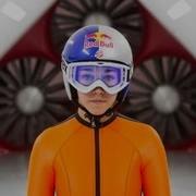 Wind Tunnel Training W Ski Jumper Sarah Hendrickson 2013