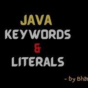 Ключевые слова и литералы Java лек 5 JavaУчебник БхануПрия