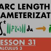 Arc Length Parameterization Calculus 3 Lesson 31 JK Math