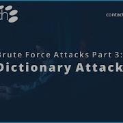 What Is A Dictionary Brute Force Attack