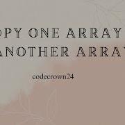 Copy One Array To Another Array In C