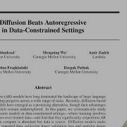 Diffusion Beats Autoregressive In Data Constrained Settings Paper Read A Win For Open Review