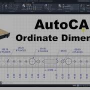 7 AutoCAD Ordinate Dimensioning Center Marks Hatch