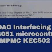 U5 L15 DAC Interfacing With Microcontroller 8051 Draw And Explain Diagram Of DAC Interfacing Program
