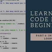 Learn To Code For Beginners 6 Infinite Loops