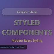 Styled Components Tutorial CSS In JS For React Beginners