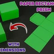 DIY 3D Rectangular Prism Cuboid Shape With Paper For School Project 3D Math Shapes Project
