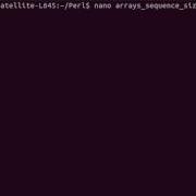 Perl Sequential Arrays Example