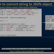 Convert JSON Object To String