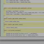 Java Coding Demo Sales Tax Using BlueJ To Trace Instance Variables
