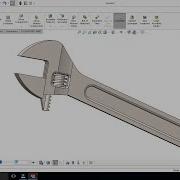 Modelling And Motion Study Of Adjustable Wrench Using Solid Works