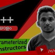 34 C Parameterized Constructor Malayalam Tutorial