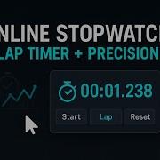 Online Stopwatch With Lap Timer And Millisecond Precision For FREE