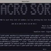 Vim Macro Sort