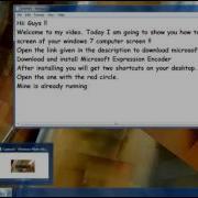How To Record Your Windows 7 Computer Screen Using Microsoft Expression Encoder 4 With SP1