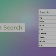 JavaScript List Search TheMindSpeaks