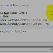 JOptionPane Class For Easy Input Output With Dialog Boxes Example