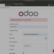 How To Fix Database Creatin Error Access Denied Or How To Get Master Password Odoo