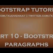Bootstrap Paragraphs