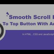 Smooth Scroll Back To Top Button With Animation With HTML CSS And JS CreativeCloud Academy