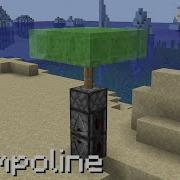 Как сделать батут в Minecraft