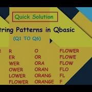 String Pattern In Qbasic Q1 To Q6 Programs In Qbasic Using String Patterns In Qbasic