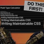 Writing Maintainable CSS